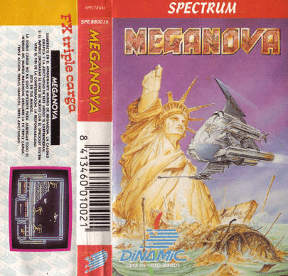 Meganova box art for ZX Spectrum